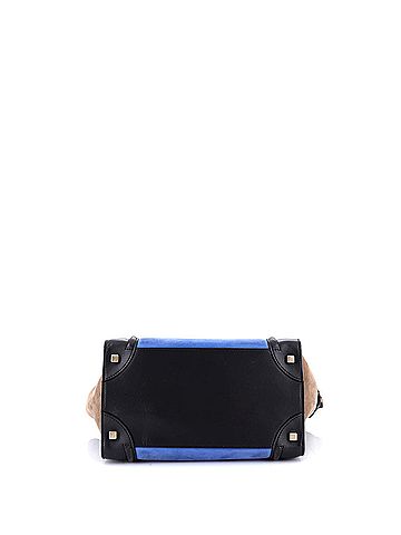 Céline Tricolor Luggage Bag Nubuck Mini (view 2)