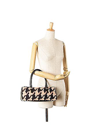 Prada Wool Houndstooth Handbag (view 2)