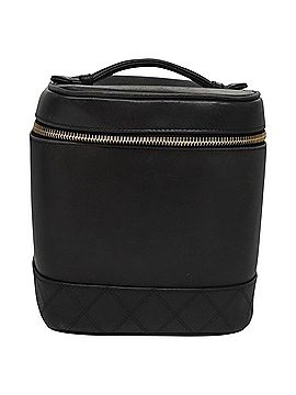 Chanel Vanity Black Leather Handbag (view 1)