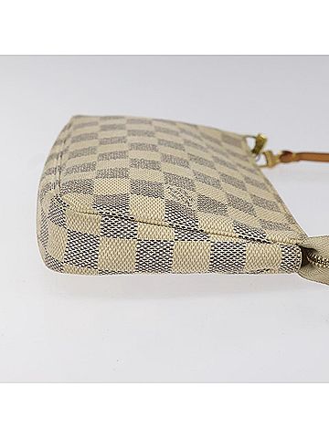 Louis Vuitton Pochette Accessoire White Canvas Clutch Bag (view 1)