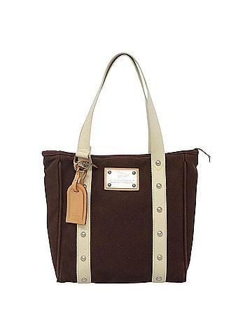 Louis Vuitton Antigua Brown Canvas Tote Bag (view 1)