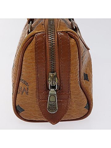 MCM Boston Brown Leather Handbag (view 2)