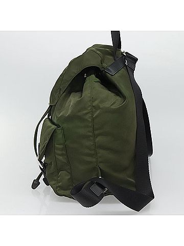 Prada Re-Nylon Khaki Synthetic Backpack Bag (view 2)
