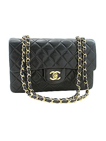 Chanel Timeless 23 Black Leather Shoulder Bag (view 1)