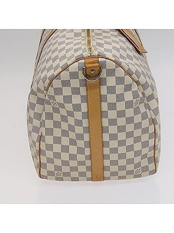 Louis Vuitton Keepall Bandouliere 55 White Canvas Travel Bag (view 2)