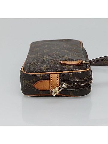 Louis Vuitton Marly Brown Canvas Shoulder Bag (view 2)