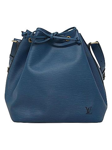 Louis Vuitton Noe Blue Leather Shoulder Bag (view 1)