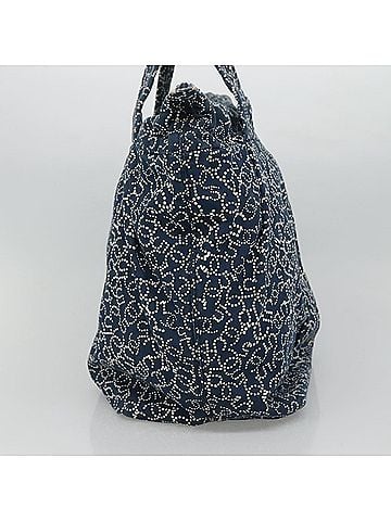 Chanel Navy Canvas Tote Bag (view 2)