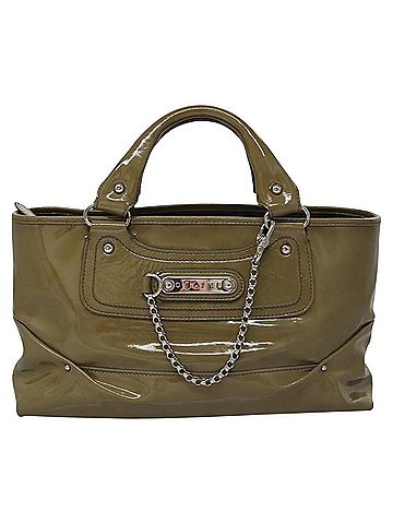 Céline Boogie Green Patent Leather Handbag (view 1)