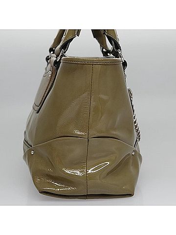Céline Boogie Green Patent Leather Handbag (view 2)