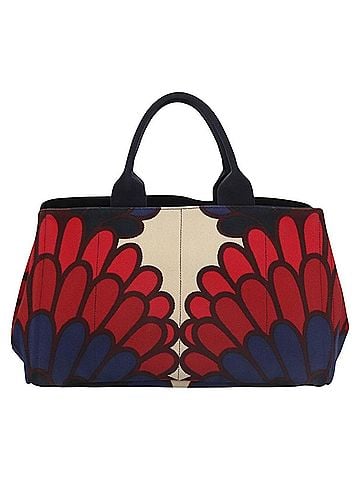 Prada Canapa Multicolour Canvas Handbag (view 1)