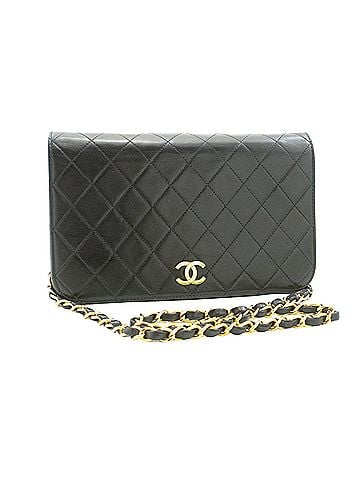 Chanel Black Leather Shoulder Bag (view 1)