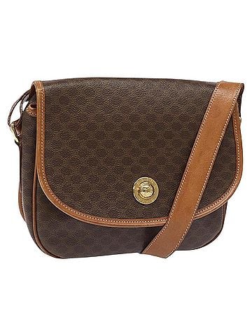 Céline Macadam Brown Canvas Shoulder Bag (view 1)
