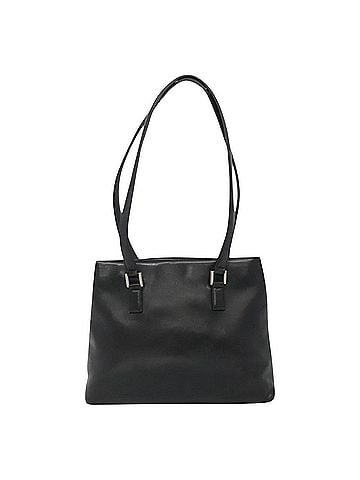 Chanel Black Leather Shoulder Bag (view 1)