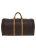 Louis Vuitton 100% Canvas Solid Brown Keepall 60 Brown Canvas Travel Bag One size - photo 3