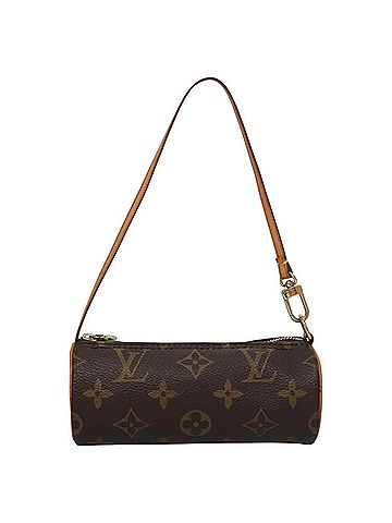 Louis Vuitton Papillon Brown Canvas Clutch Bag (view 1)