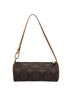 Louis Vuitton 100% Canvas Solid Brown Papillon Brown Canvas Clutch Bag One size - photo 3
