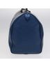 Louis Vuitton 100% Leather Solid Blue Keepall 50 Navy Leather Travel Bag One size - photo 2