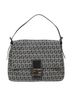 Fendi 100% Canvas Solid Blue Mamma Baguette Navy Canvas Shoulder Bag One size - photo 1