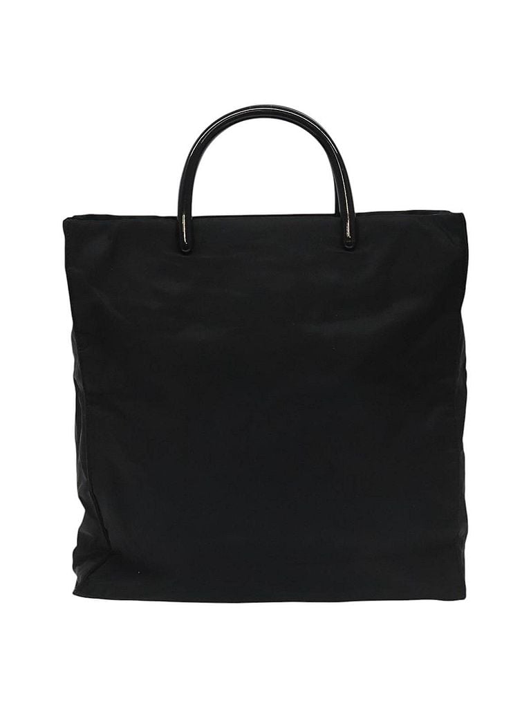 Prada 100% Synthetic Solid Black Tessuto Black Synthetic Tote Bag One size - photo 1