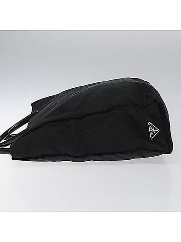 Prada Tessuto Black Synthetic Tote Bag (view 2)