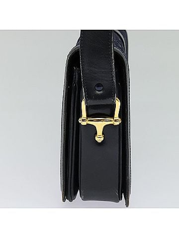 Céline Macadam Navy Canvas Shoulder Bag (view 2)