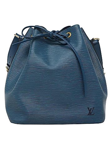 Louis Vuitton Petit Noé Blue Leather Shoulder Bag (view 1)