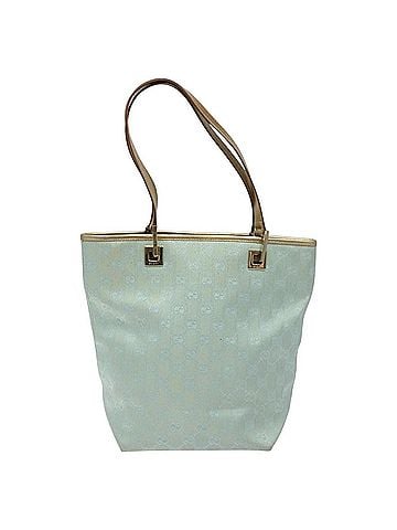 Gucci Gg Canvas Blue Canvas Tote Bag (view 1)