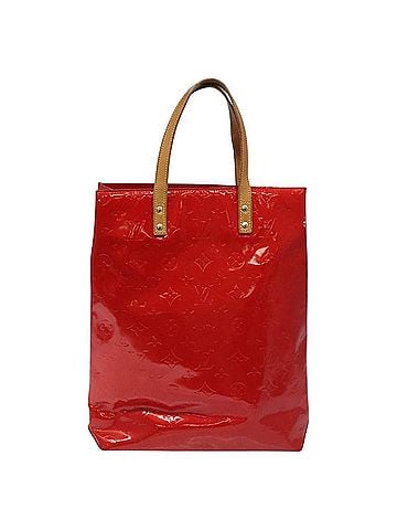 Louis Vuitton Reade Red Patent Leather Tote Bag (view 1)