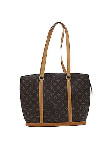 Louis Vuitton Babylone Brown Canvas Tote Bag (view 1)