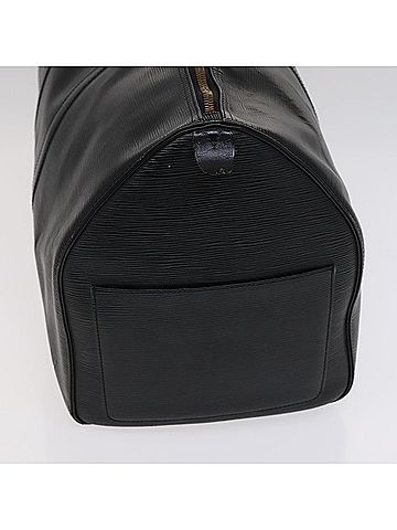 Louis Vuitton Keepall 60 Black Leather Travel Bag (view 2)