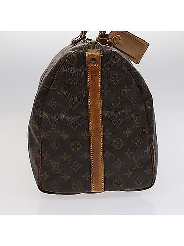 Louis Vuitton Keepall Bandouliere 50 Brown Canvas Travel Bag (view 2)
