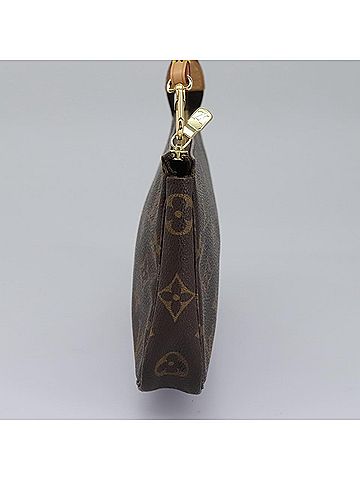 Louis Vuitton Pochette Accessoire Brown Canvas Clutch Bag (view 2)