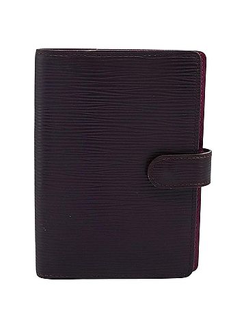Louis Vuitton Agenda Cover Black Leather Wallet (view 1)