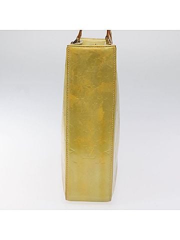 Louis Vuitton Columbus Green Patent Leather Tote Bag (view 2)