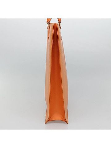 Louis Vuitton Sac Plat Orange Leather Handbag (view 2)