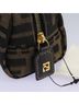 Fendi 100% Canvas Solid Brown Zucca Brown Canvas Clutch Bag One size - photo 5