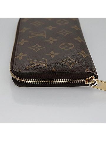 Louis Vuitton Zippy Wallet Brown Canvas Wallet (view 2)
