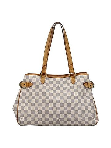 Louis Vuitton Batignolles Horizontal White Canvas Tote Bag (view 1)