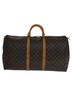 Louis Vuitton 100% Canvas Solid Brown Keepall 60 Brown Canvas Travel Bag One size - photo 3