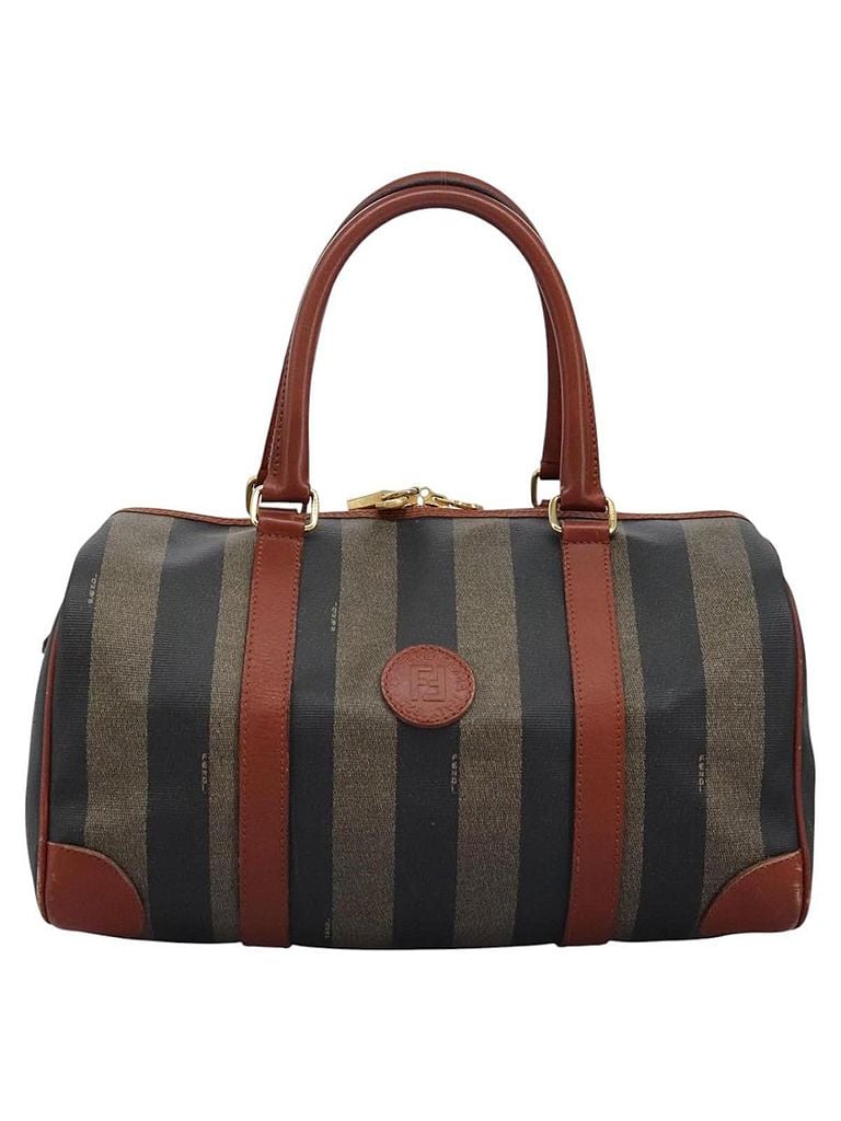 Fendi 100% Canvas Solid Multi Color Pecan Multicolour Canvas Handbag One size - photo 1