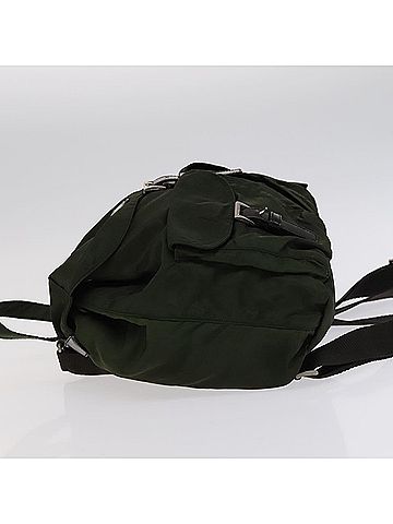 Prada Re-Nylon Khaki Synthetic Backpack Bag (view 2)
