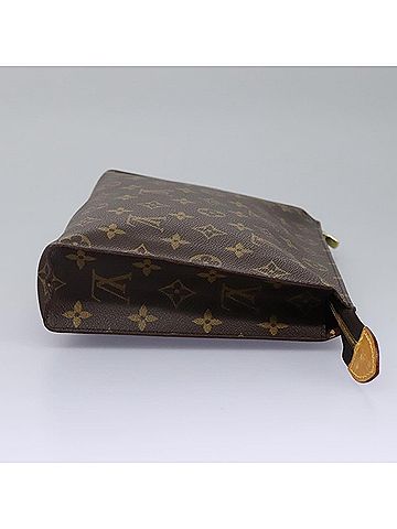 Louis Vuitton Poche Toilette Brown Canvas Clutch Bag (view 2)