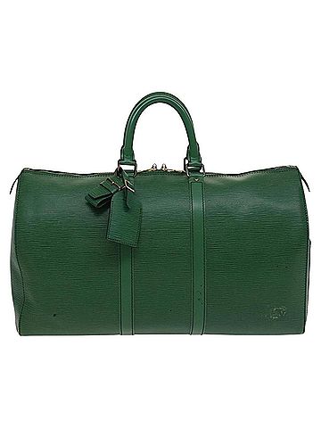 Louis Vuitton Keepall 45 Green Patent Leather Travel Bag (view 1)