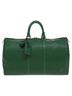 Louis Vuitton 100% Patent Leather Solid Green Keepall 45 Green Patent Leather Travel Bag One size - photo 1