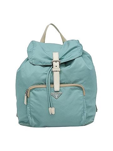 Prada Re-Nylon Blue Canvas Backpack Bag (view 1)