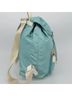 Prada 100% Canvas Solid Blue Re-Nylon Blue Canvas Backpack Bag One size - photo 4