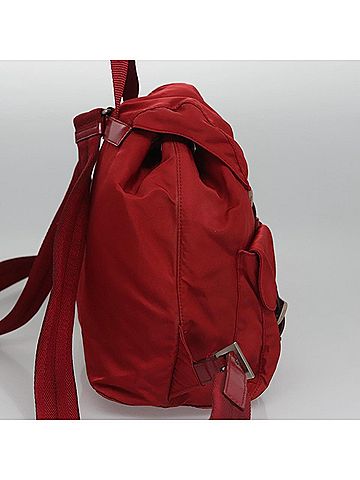 Prada Re-Nylon Red Synthetic Backpack Bag (view 2)