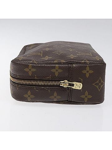 Louis Vuitton Trousse De Toilette Brown Canvas Clutch Bag (view 2)