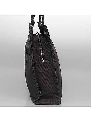 Hermès Herline Grey Canvas Tote Bag (view 2)